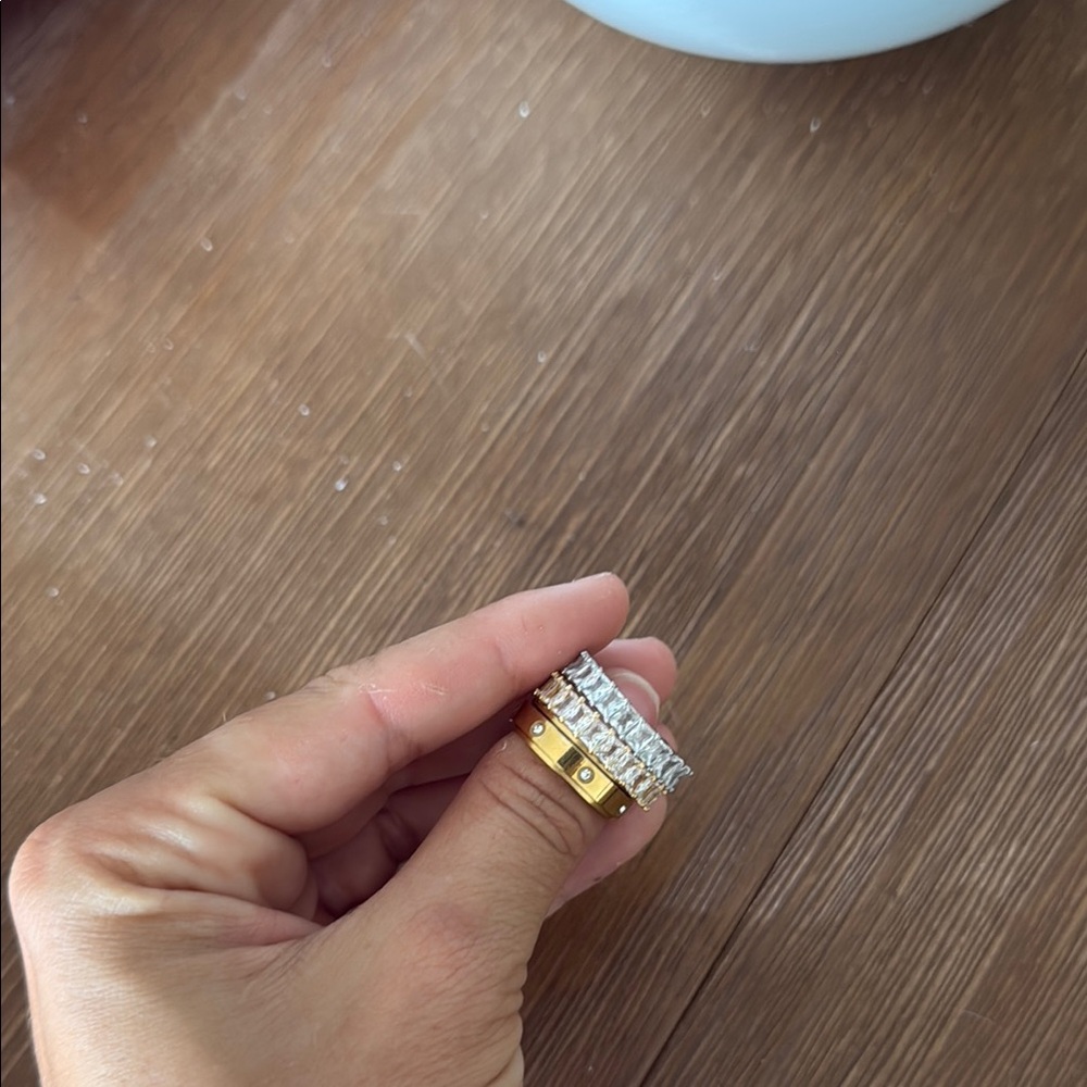 Gold and Silver Classic Rings